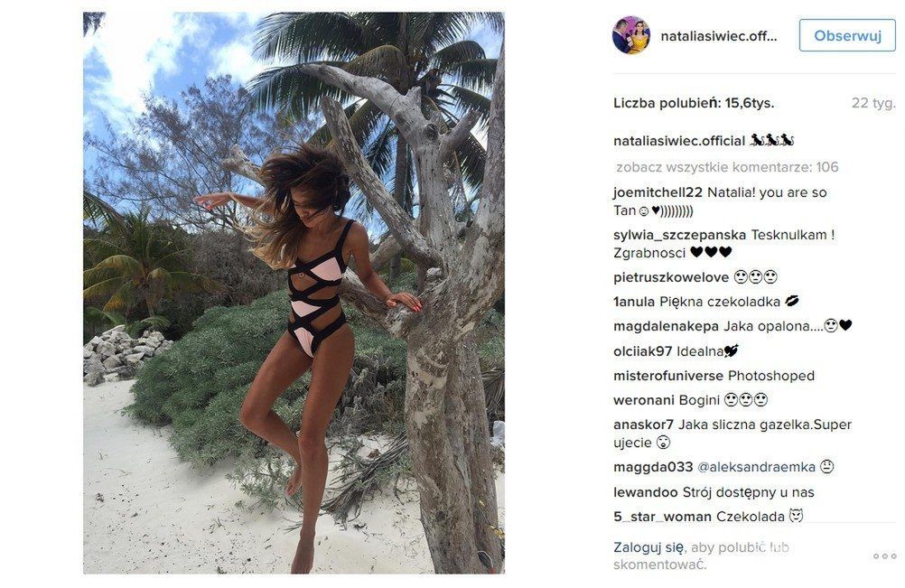 Natalia Siwiec w kostiumie kąpielowym Mazzy Agent Provocateur za ok. 1200 pln