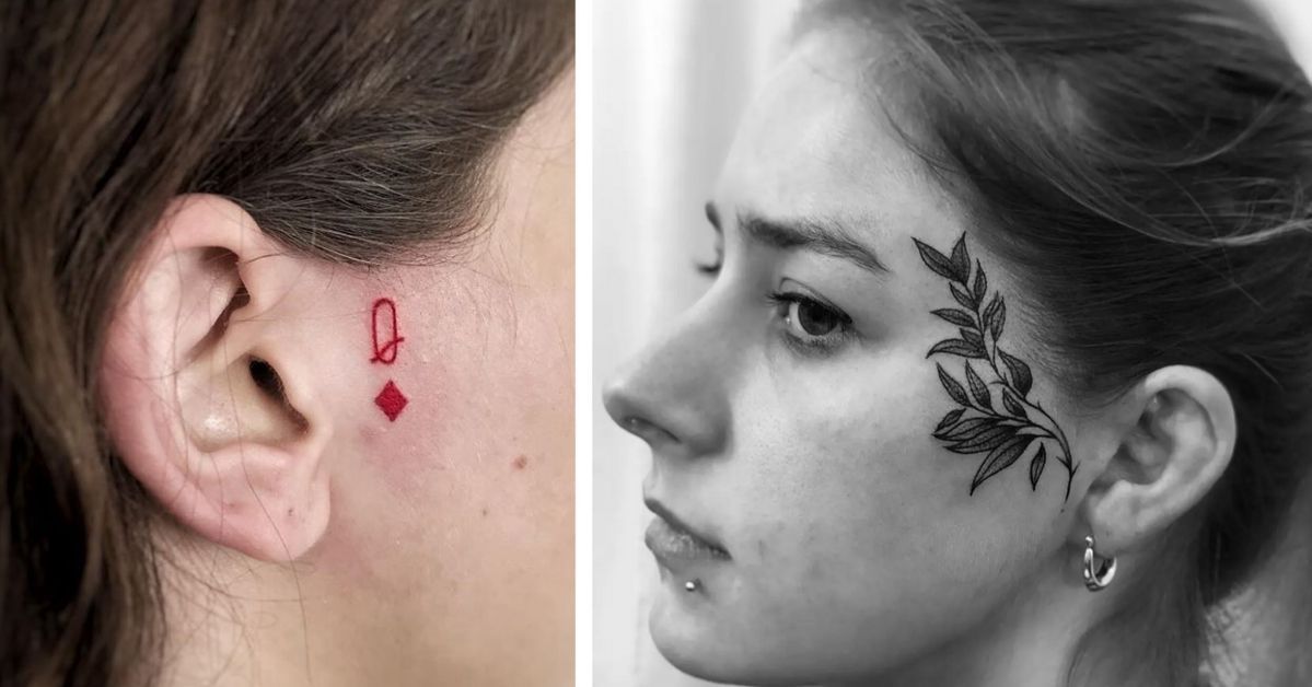 22 piękne tatuaże na twarzy, które zmienią Twoje myślenie o tatuowaniu tego miejsca