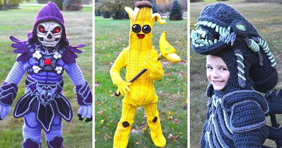 13 halloweenowych kostiumów dla dzieci zrobionych na szydełku! Rękodzieła na medal