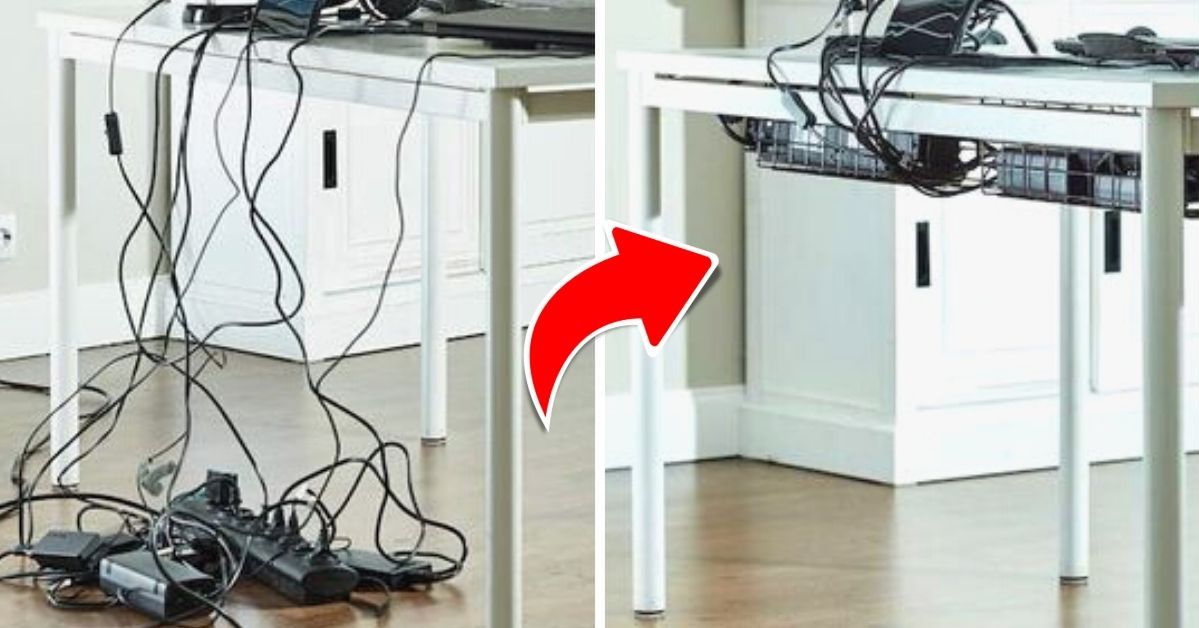 15 Ideas for Disguising Cables in Your Home Office. They'll Never Bother You Again