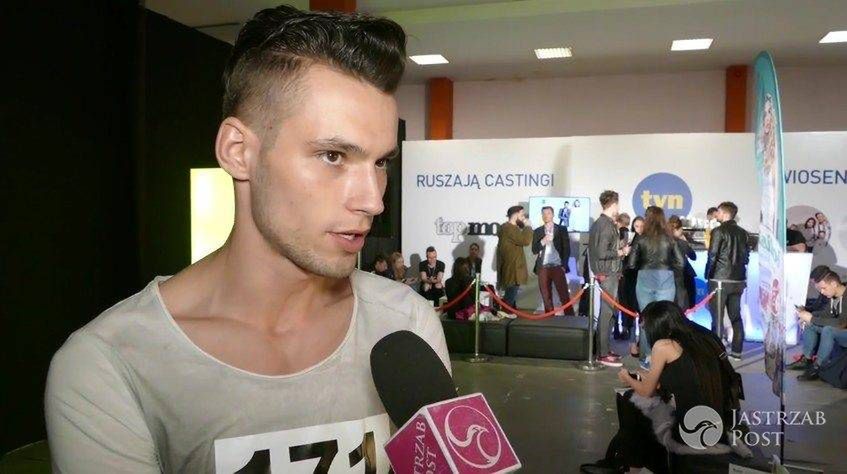 Janek Barański na pre-castingu do "Top Model 6" w Łodzi