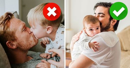 Niewinne całowanie dzieci w usta jest bardzo niebezpieczne