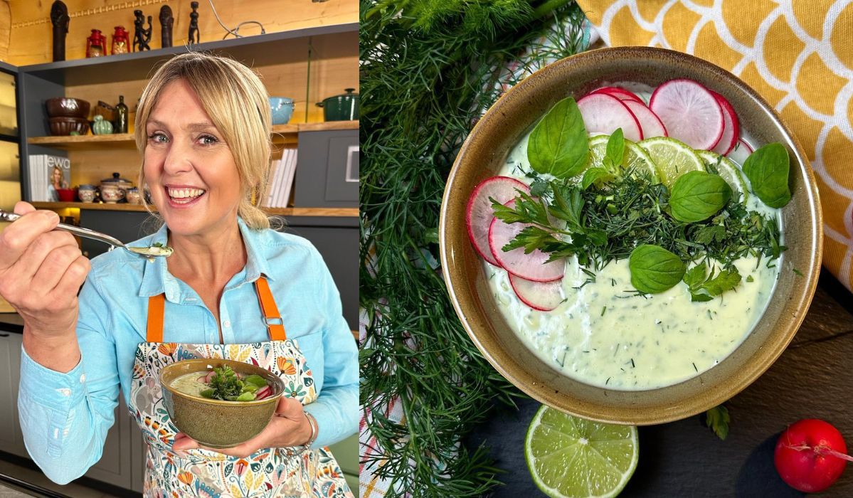 Nie botwinka i nie kalafiorowa. Ewa Wachowicz przez całe lato serwuje inną zupę