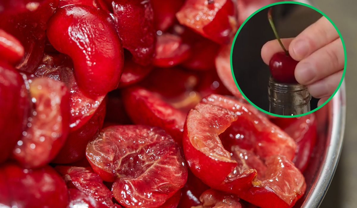 Drylowanie czereśni jeszcze nigdy nie było tak proste. Wystarczy, że weźmiesz butelkę