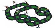 Modularna trampolina gwarantuje świetną zabawę i wielkie siniaki