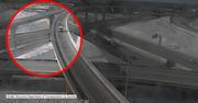 Spadł samochodem z 20-metrowego, oblodzonego wiaduktu. Przeżył