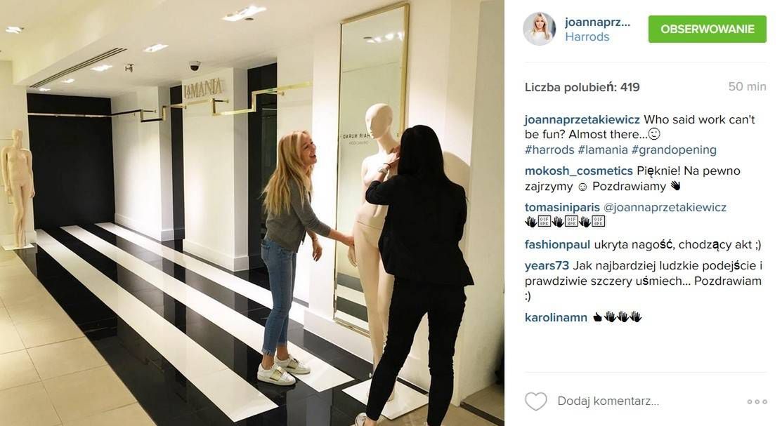 Butik La Mania w londyńskim Harrodsie (fot. Instagram)