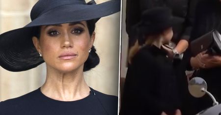 Pogrzeb królowej. Szybka wymiana spojrzeń między Charlotte a Meghan. Trwało to sekundę, ale miny Markle nie dało się przeoczyć. Jest nagranie