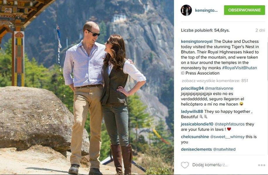 Książę William i księżna Kate (fot. Instagram)