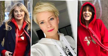 Gwiazdy już poczuły klimat świąt! Małgorzata Kożuchowska, Maja Ostaszewska i Małgorzata Socha pokochały nowe świąteczne bluzy od Łukasza Jemioła!