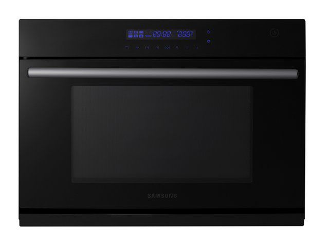 Samsung Prezio - czarne piekarniki i mikrofalówki.
