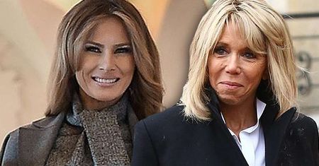 Brigitte Macron wystąpiła w trzech kreacjach jednego dnia. Wszystko po to, by przyćmić Melanię Trump!