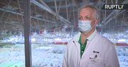Szpital tymczasowy na największym krytym lodowisku w Moskwie może przyjąć nawet tysiąc pacjentów covidowych