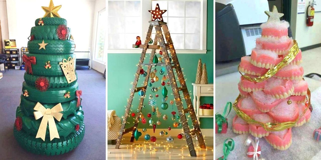 30 Crazy Christmas Trees That Will Delight Anyone. Perfect for Home and Workplace