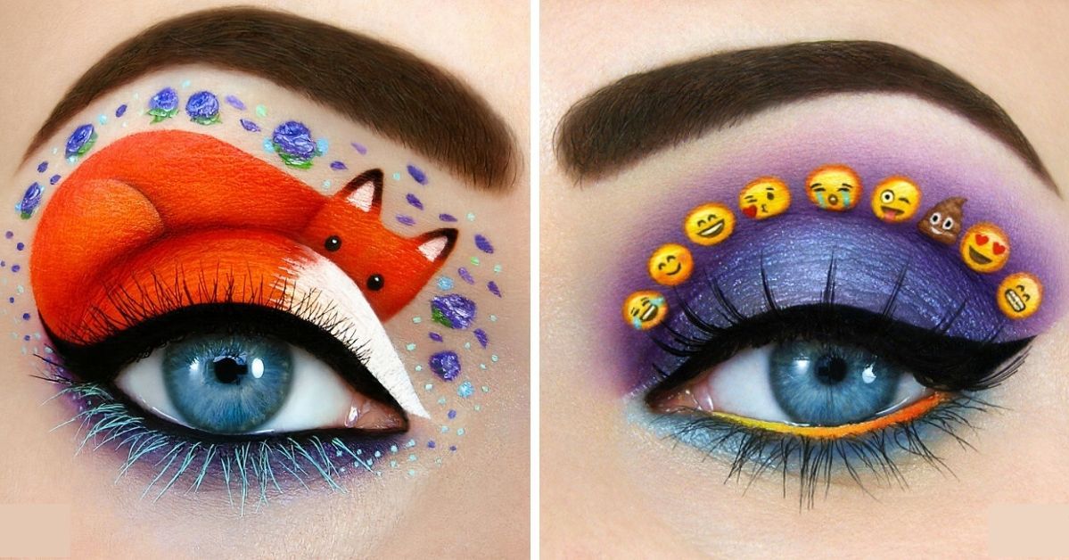 30 Dazzling Make-up Looks Using Your Eye as a Canvas