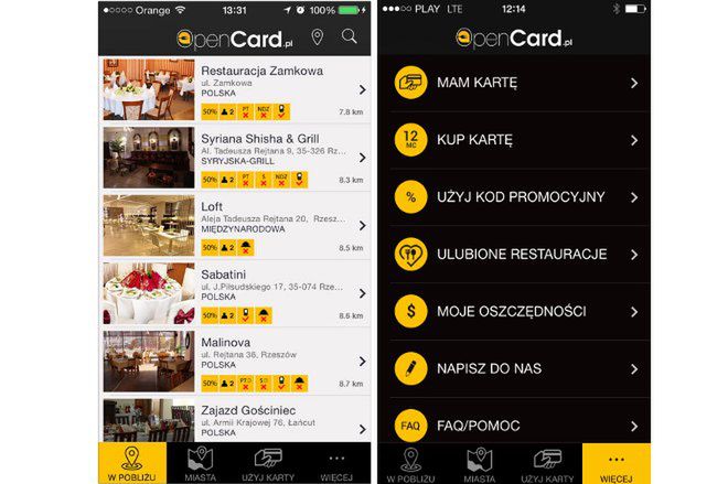 OpenCard - aplikacja, z którą zaoszczędzisz 50 proc. w restauracji i pubie