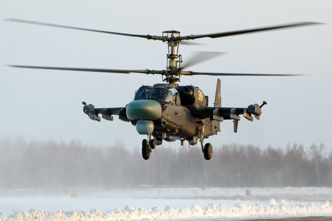 Ognisty rydwan Rosjan - śmigłowiec Ka-52 Aligator