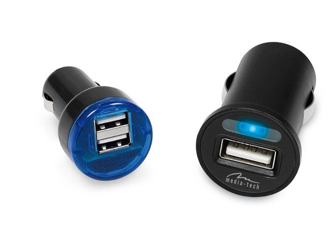 Cztery ładowarki USB Media-Tech: do domu i samochodu
