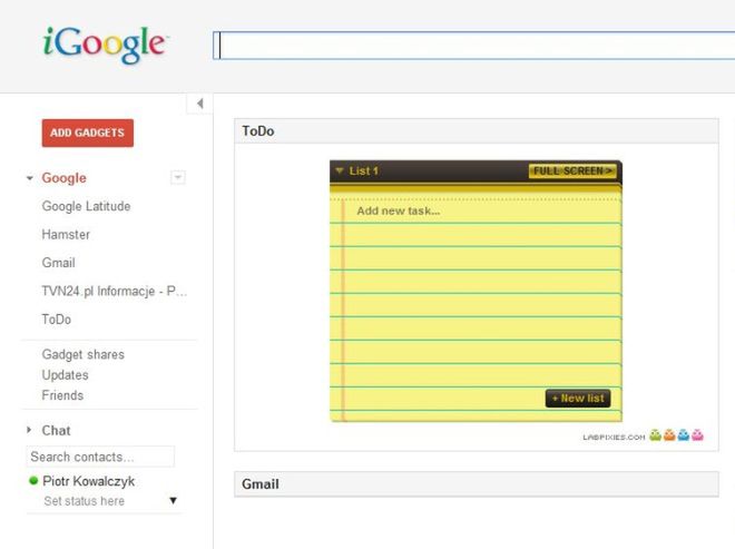 iGoogle dołącza do usług Google z nowym wyglądem