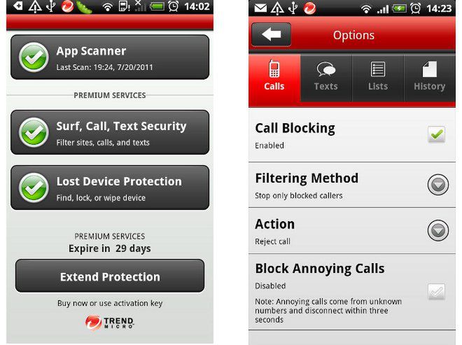Trend Micro Mobile Security dla Androida
