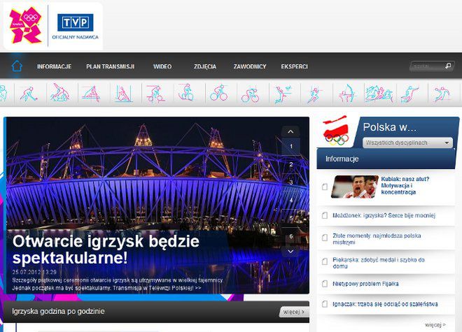 TVP wypuszcza aplikację olimpijską londyn2012.tvp.pl