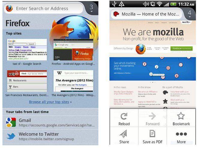 Nowa beta Firefoxa dla systemu Android