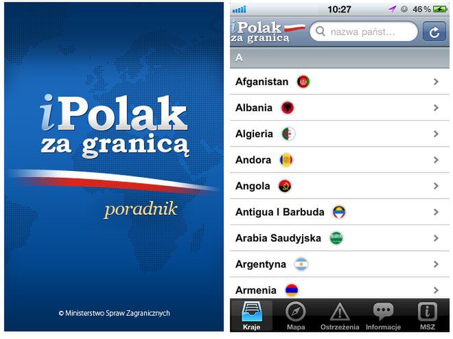 iPolak - super aplikacja polskiego MSZ dla podróżujących