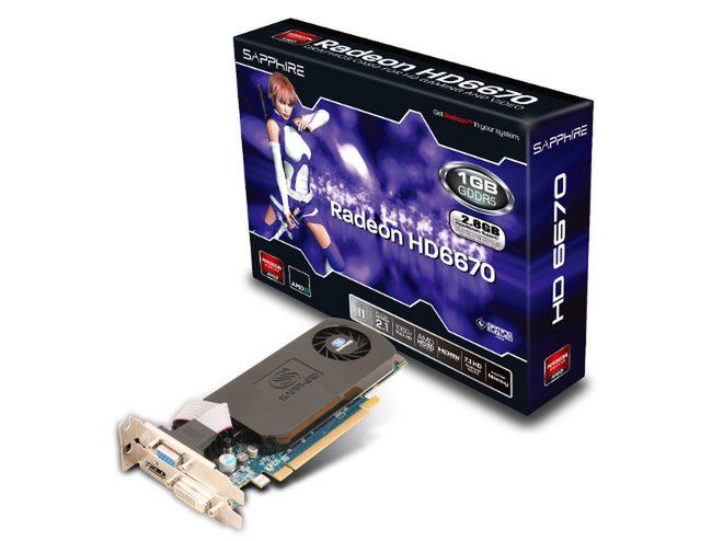 Niskoprofilowa karta Sapphire HD 6670