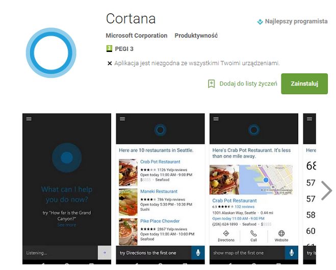 Cortana dla Androida już jest oficjalnie dostępna