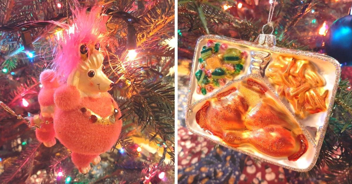 Mother and Daughter Compete Who Will Buy the Ugliest Christmas Ornament