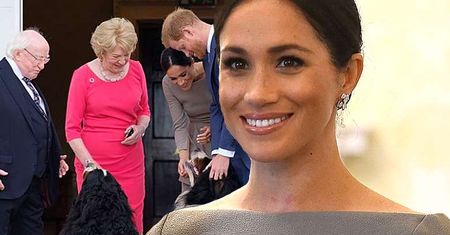 Meghan Markle była prawdziwą gwiazdą na spotkaniu z prezydentem Irlandii! Trudno było oderwać od niej wzrok!