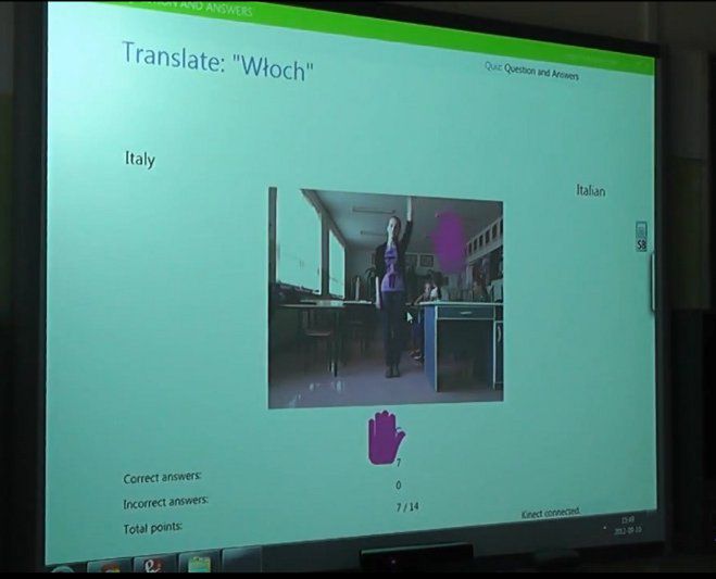 NatuLearn, czyli Kinect uczy w szkole