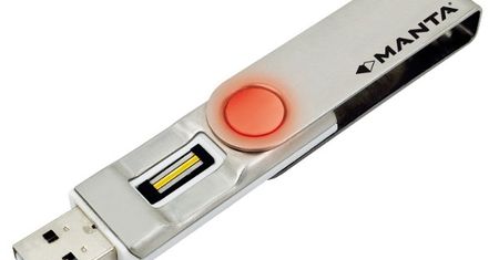 Pendrive z czytnikiem linii papilarnych