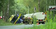 Wypadek cysterny z olejem napędowym w miejscowości Wola Rzędzińska w Małopolsce