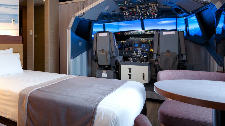 Nocleg w pokoju z Boeingiem 737-800