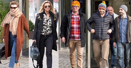 Gwiazdy wychodzą z Dzień Dobry TVN: Katarzyna Sokołowska, Martyna Wojciechowska, Marcin Meller, Michał i Piotr Żurawscy...[Paparazzi]