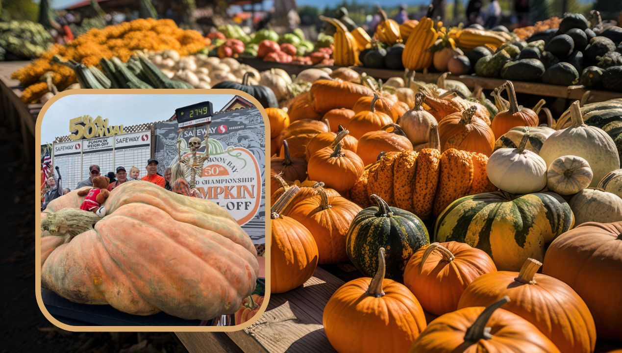 Największa dynia na świecie ma ponad tonę! fot. Freepik/@HMBPumpkinFest/Twitter