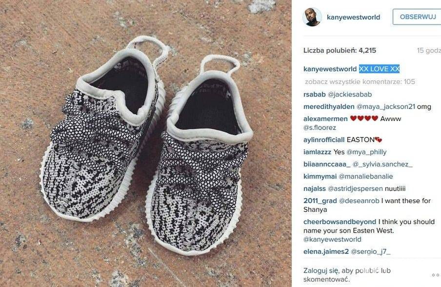 Prezent dla syna: buty sportowe Yeezy Boost 350 Adidas Originals (fot. Instagram)