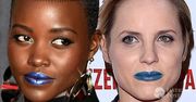 Pojedynek na makijaże: Lupita Nyong’o czy Julia Kijowska? Która lepiej nosi szminkę w niebieskim kolorze?