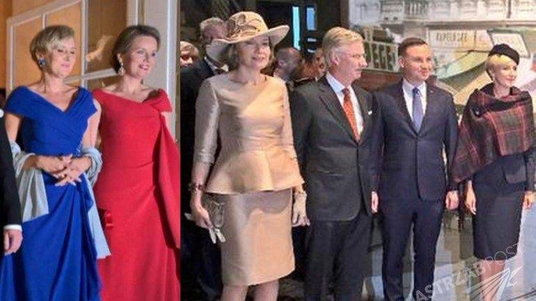 Król Filip i królowa Matylda w Polsce (fot. Twitter.com/Belgian Royal Palace)