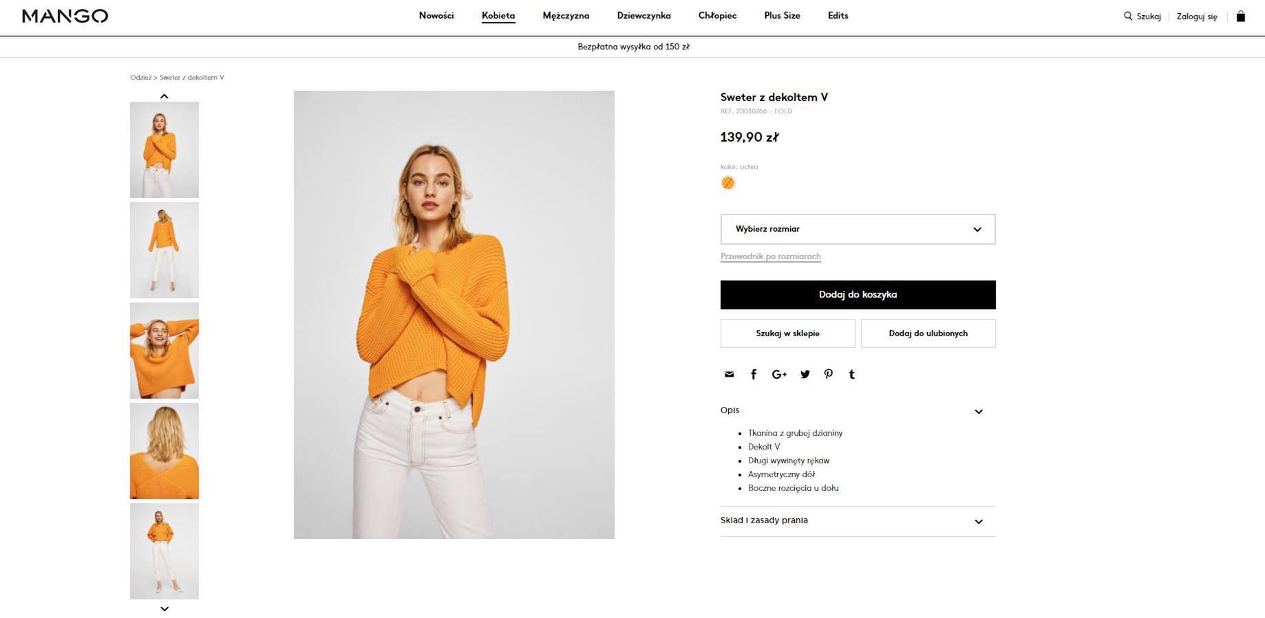 Sweter Małgorzaty Rozenek - Mango, 139,90