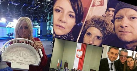 Polacy w nocy protestowali pod Sejmem. Wśród nich znaleźli się Maja Ostaszewska i Maciej Stuhr!