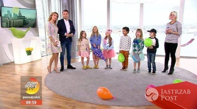 Anna Kalczyńska w sukience Bizuu w "Dzień Dobry TVN" (fot. Dziendobry.tvn.pl)