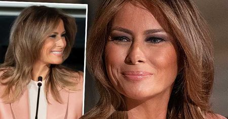 Szczuplutka jak igła Melania Trump wystroiła się jak Barbie na oficjalne spotkanie. Jej garnitur to hit!