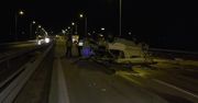Czołowe zderzenie kampera z ciężarówką na S8. Zginęła 39-letnia kobieta.