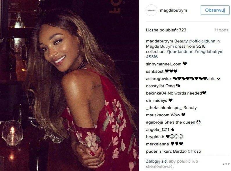 Jourdan Dunn w sukience Magdy Butrym