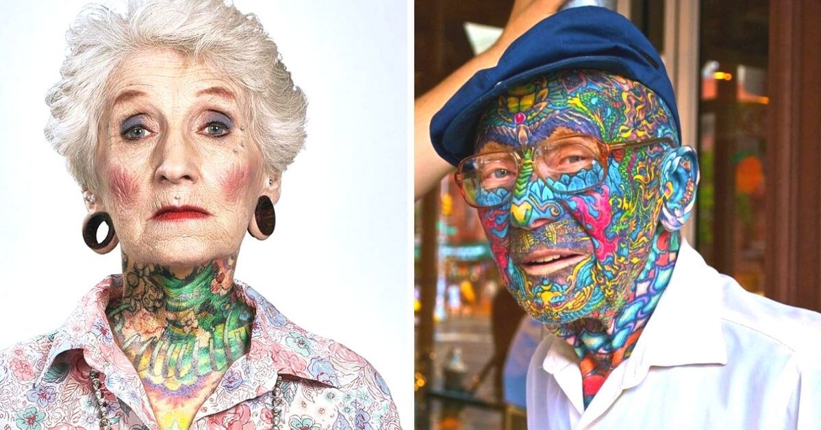 17 Extravagant Seniors Who Love to Show off Their Tattoos. Age Is Just a Number