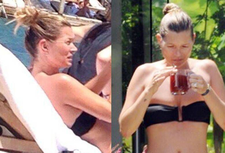 40-letnia Kate Moss w skąpym bikini! Nadal może pochwalić się figurą modelki?