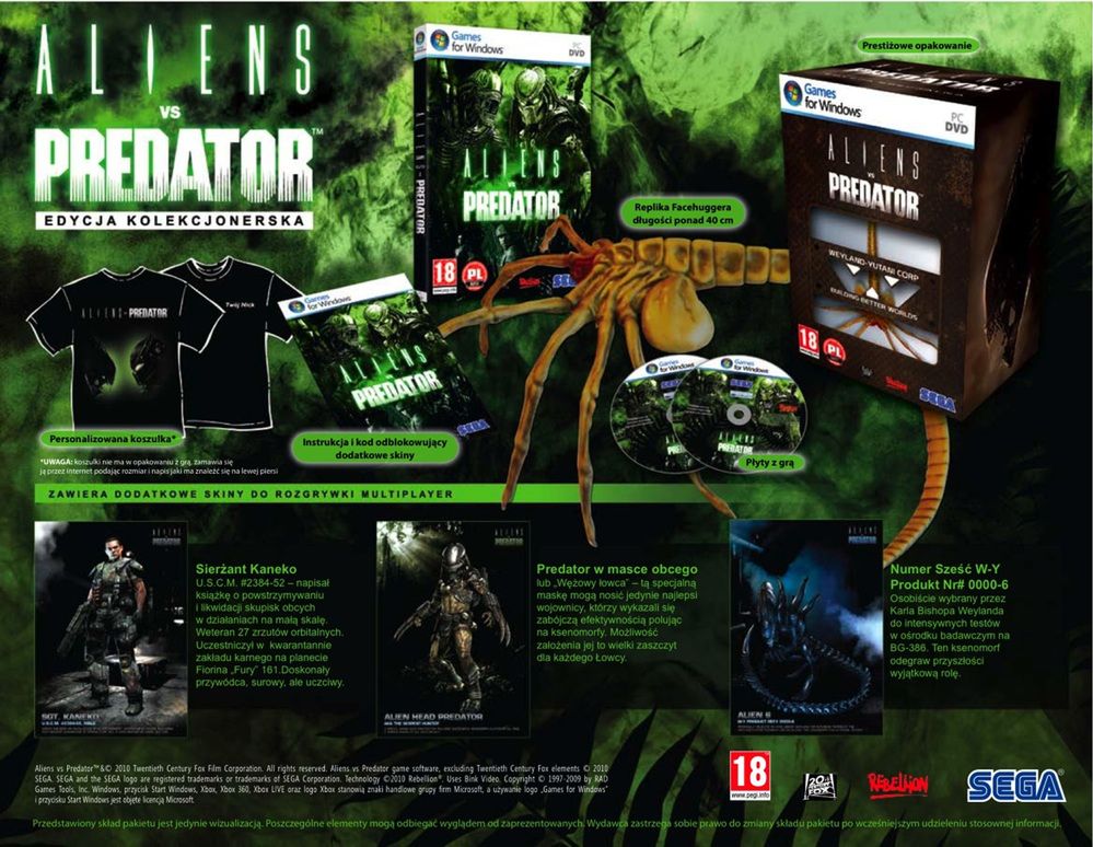 Aliens vs Predator - demo, edycja kolekcjonerska i tryb infestation