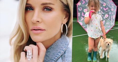 Joanna Krupa pokazała Ashę tańczącą w deszczu. Internautka zmartwiła się pampersem u 4-latki
